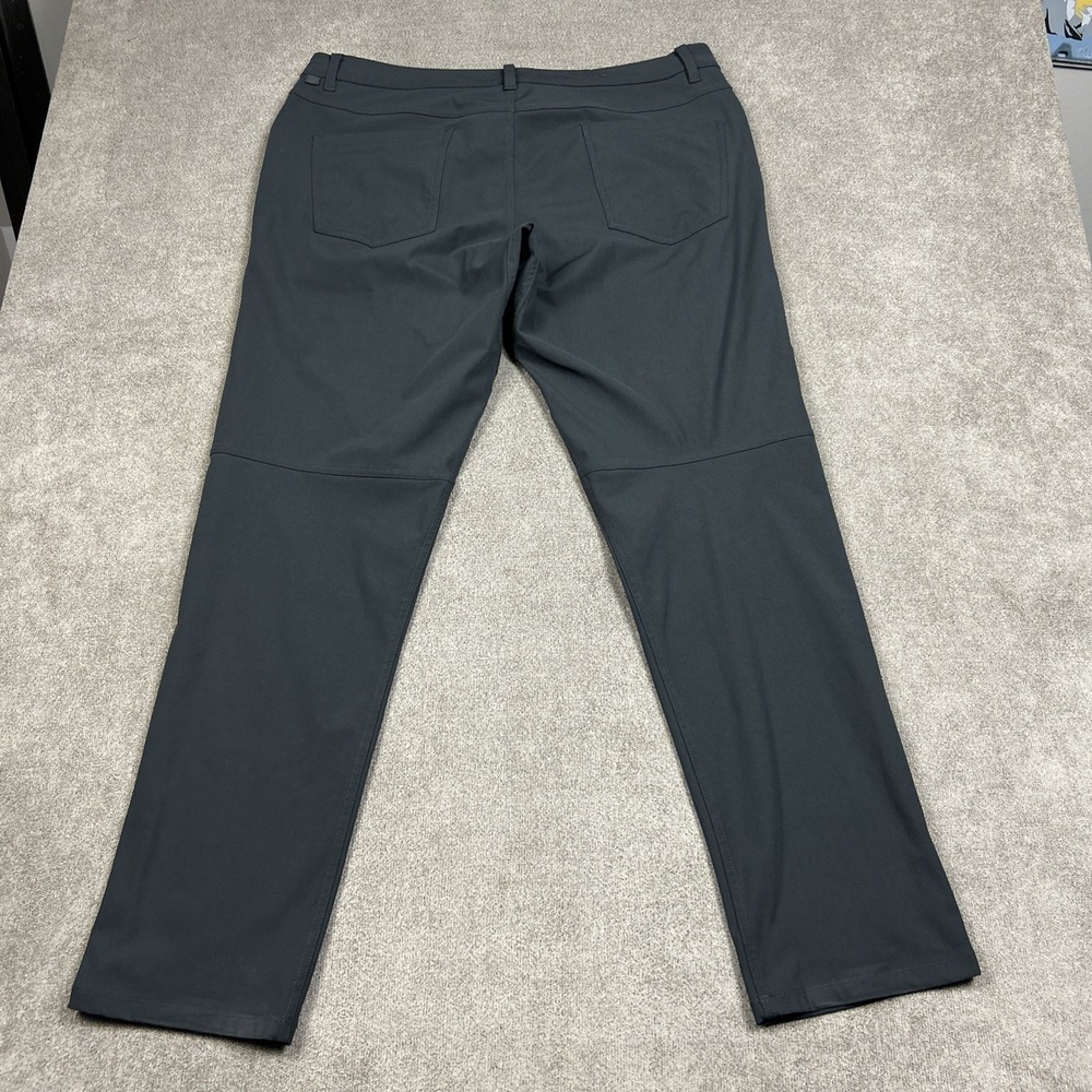 Lululemon ABC Classic-Fit 5 Pocket Pant 32L Warpstreme Mens 36 Gray Chino - Picture 5 of 10